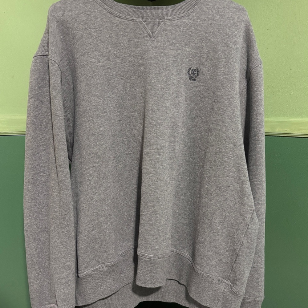 Izod Mens Gray Crewneck Sweater XXL